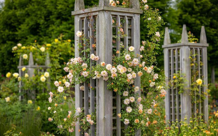 Kletterrosen für Rosenbögen, Obelisken und Säulen